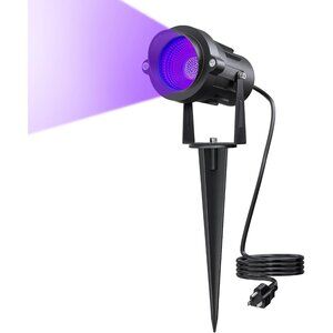 Onforu 18W Black Light Spotlight Outdoor, IP65 Waterproof Blacklight Spot Lights